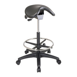 Pneumatic Drafting Chair with Adjustable Footring Backless stool with Seat - Living Room Chairs