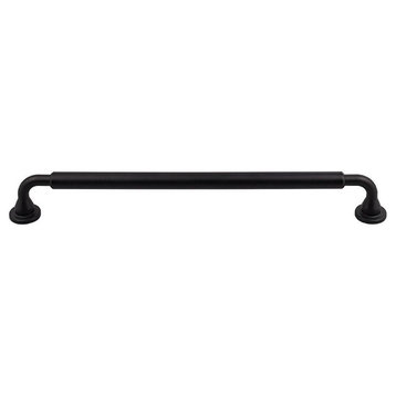Top Knobs Serene Lily Appliance Cabinet Pull, 13-1/8", Flat Black 12"