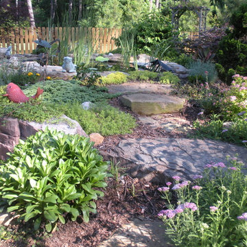 Wake Forest, NC koi pond and landscape rennovation