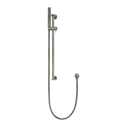 MEIR SHADOW ROUND HAND SHOWER ON RAIL COLUMN SKU: MZ0402-R-PVDGM - Bathroom Taps and Shower Heads