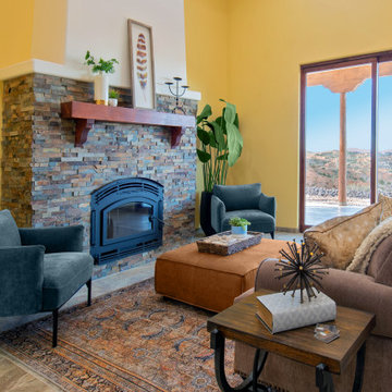 Living area with panoramic view