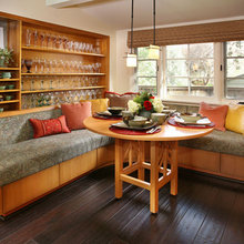 nooks/with shelves