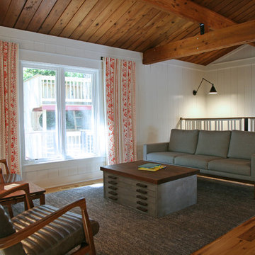 modern living in rustic