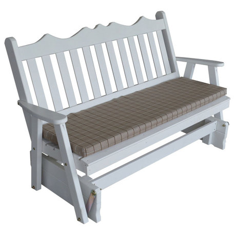 Pine Royal English Glider, White, 4 Foot