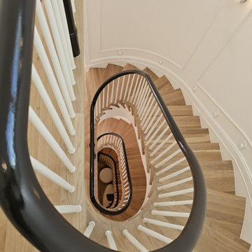 Project #131 | Three-Story Elliptical Staircase in Historic Home