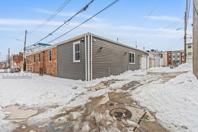 Example of an urban exterior home design in Baltimore