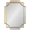 Minuette Decorative Framed Wall Mirror, Gold 18x24