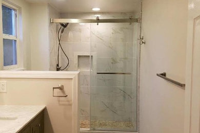Bathroom - rustic bathroom idea in San Francisco