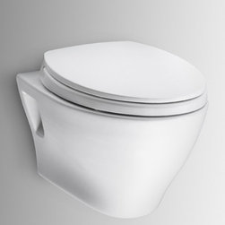 Toto Aquia Wall-Hung Dual-Flush Toilet 1.6GPF & 0.9GPF with SanaGloss CT418FG - Toilets