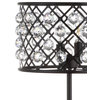 Gabrielle 22.5" Metal, Crystal LED Table Lamp, Oil Rubbed Bronze