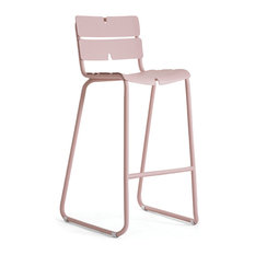 OASIQ - CORAIL Bar Chair, Pastel Pink, No Cushions - Bar Stools and Counter Stools