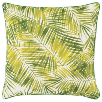 Ulani by Surya Pillow, Lime/Dk.Green/Grass Green, 20' x 20'