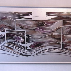 Artwork: Original paintings on metal - Mixed Media Art