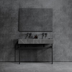 Vernante Vanity Unit with Pietra Grey Marble Basin 1400mm - Bathroom Vanity Units & Sink Cabinets