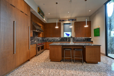 Inspiration for a mid-century modern kitchen remodel in New Orleans