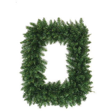 36" Buffalo Fir Rectangular Artificial Christmas Wreath, Unlit
