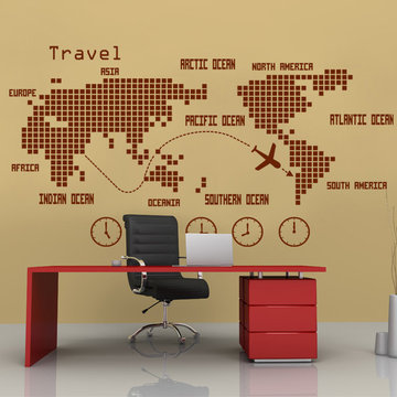 World map Wall decor