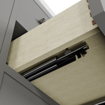 Caroline Avenue 60'' Grey Bathroom Vanity