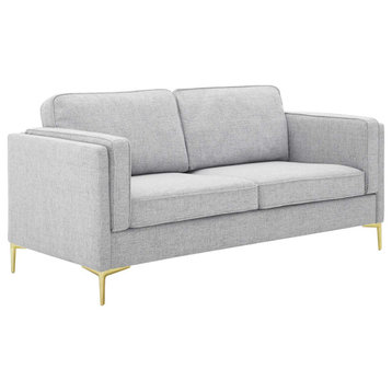 Kaiya Fabric Sofa, Light Gray