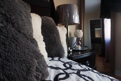 Example of a bedroom design in Toronto