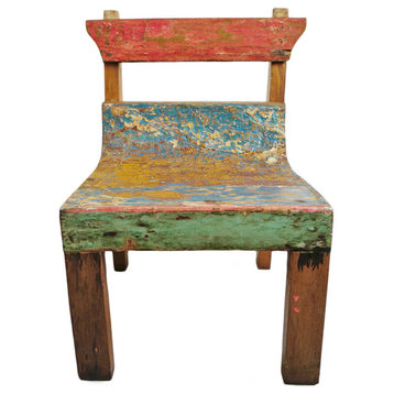 Salvaged Boat Wood Chair 6