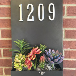 Painted Address Wall Planter - Products