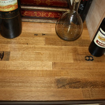 "Cooperage" Reclaimed Wine Barrel Tabletop Wine Cellar Design TX
