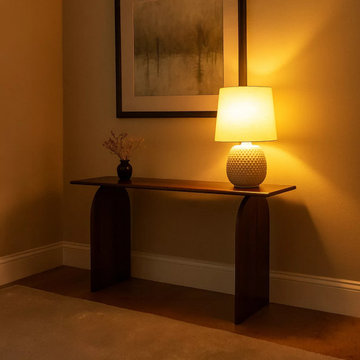 Japandi Walnut Entry Console for Calm, Modern Living
