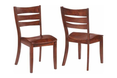Byron Dining Side Chairs With Slat Back, Set of 2