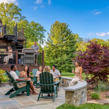 Multi-Level Deck, Screened Porch & Flagstone Patio