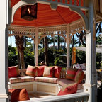 Back deck and hot tub ideas - Tropical - Patio - Los Angeles