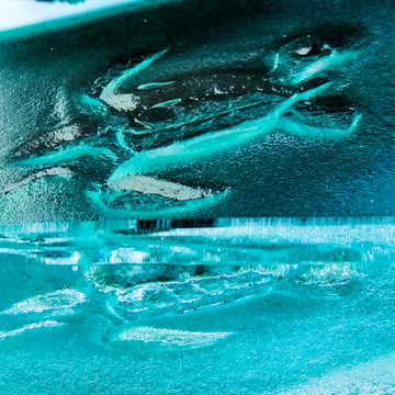 Exuma Custom Outdoor Glass Countertop Bar
