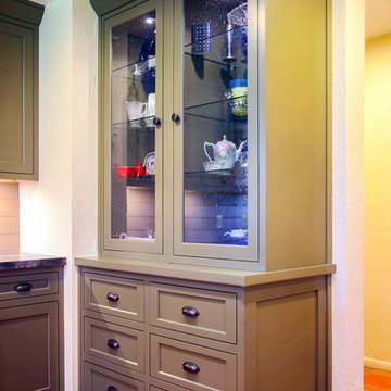 Olive Green Kitchen Remodel