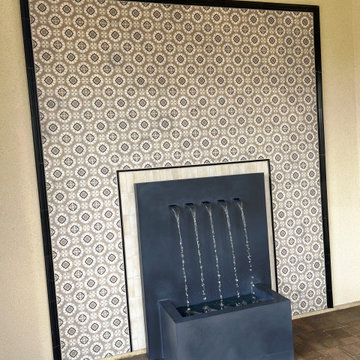 tile wall fountain