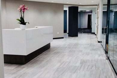 Example of a trendy home design design in Boston