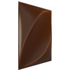 Malone EnduraWall 3D Wall Panel, 12-Pack, 11.875"Wx11.875"H, Aged Metallic Rust