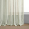 Aruba Gold Striped Linen Sheer Curtain Single Panel, 50"x108"