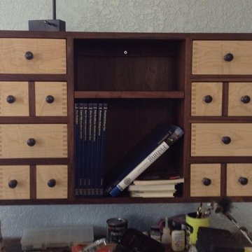 custom fly tying cabinet