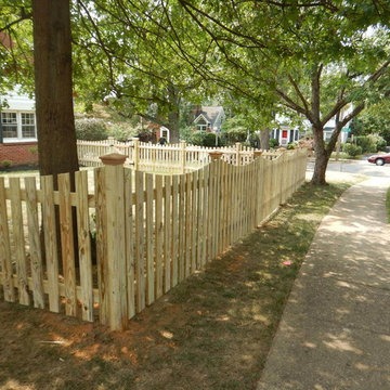 Pressure Treated Pine Picket Fence