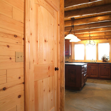 Knotty pine door