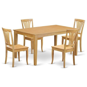 5-Piece Small Kitchen Table Set, Small Kitchen Table And 4 Kitchen Chair