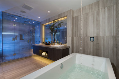 Example of a trendy bathroom design in Vancouver