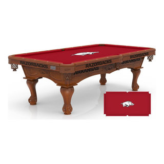 Holland University of Arkansas Pool Table - Claw/Chardonnay ...