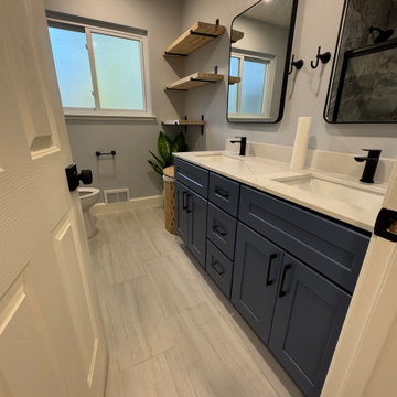Home Remodel/ One Bath/paint/popcorn removal/LED Can lights/baseboards/Flooring