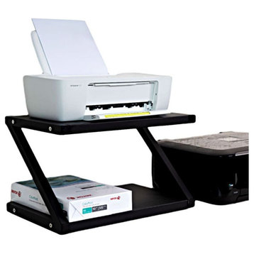 POW Furniture Steel Frame Desktop Printer Stand & Organizer, Z-Frame