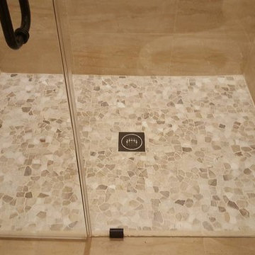Outdoors inspired guest bathroom