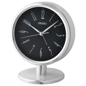 16" Ono Desk and Table Clock, Gold, Silver
