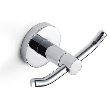 Meridian Wall Mounted Double Robe and Towel Hook