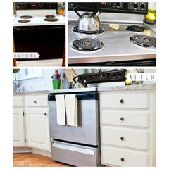 Painting & Restoring a Stove With Faux Stainless Steel - Dengarden