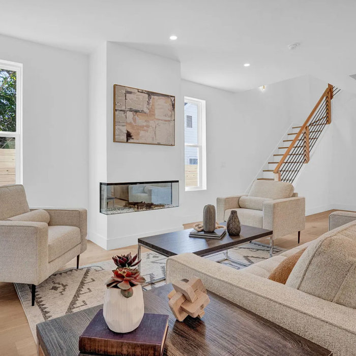 Living room photo in Raleigh